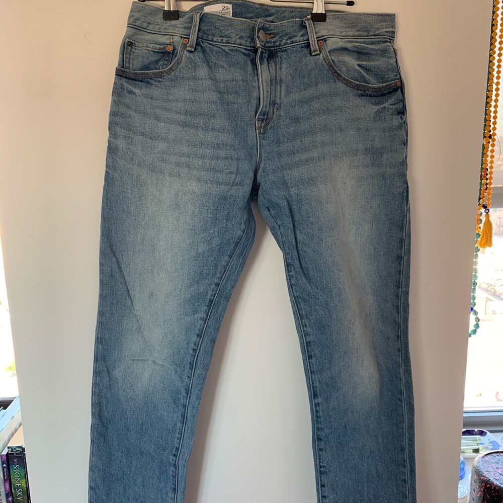 Straight leg boyfriend Jean